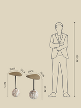 Eli Marble & Iron Side Table Set