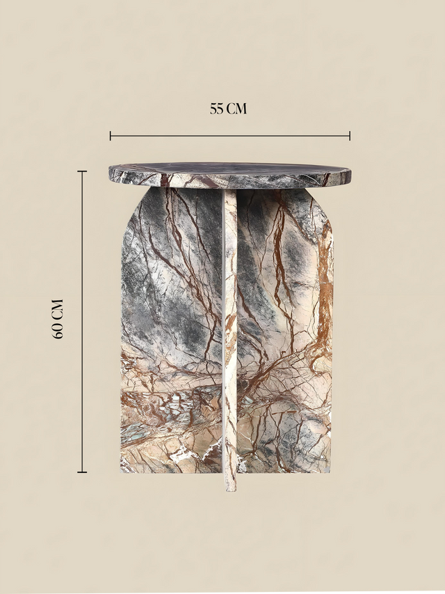 Petra Marble Side Table