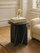 Petra Black Marble Side Table