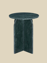 Petra Green Marble Side Table