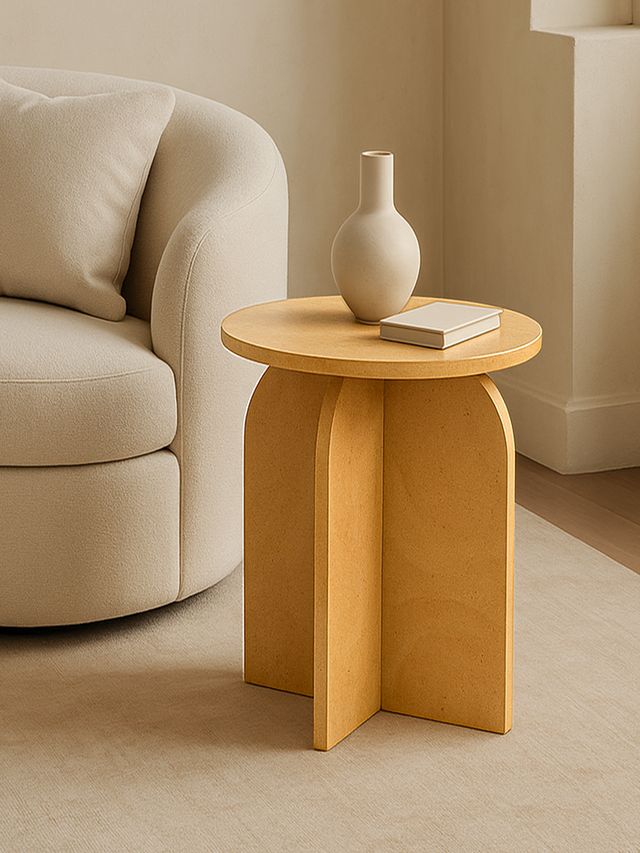 Petra Ochre Marble Side Table