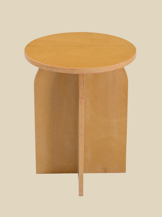 Petra Ochre Marble Side Table