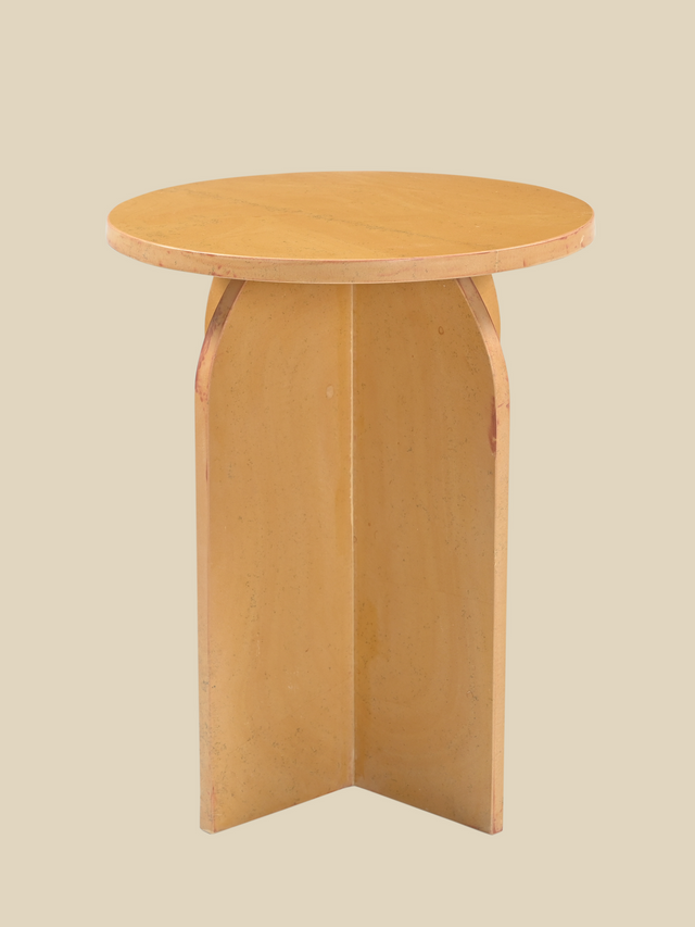 Petra Ochre Marble Side Table