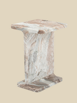 Cassian Grey Marble Side Table