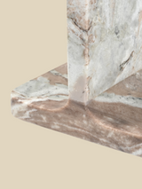 Cassian Grey Marble Side Table