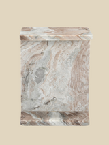 Cassian Grey Marble Side Table