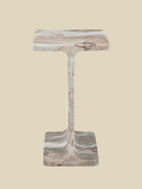 Cassian Grey Marble Side Table