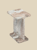 Cassian Grey Marble Side Table