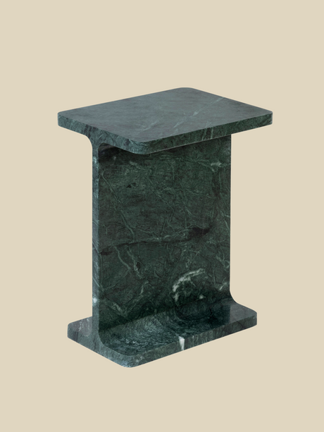 Cassian Green Marble Side Table
