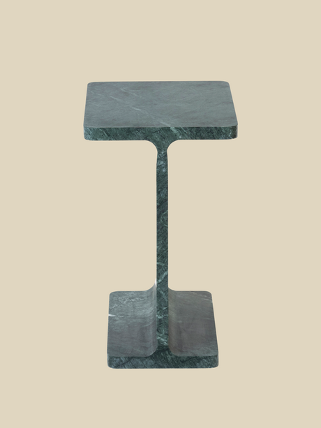 Cassian Green Marble Side Table