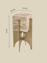 Aurex Marble Top Side Table