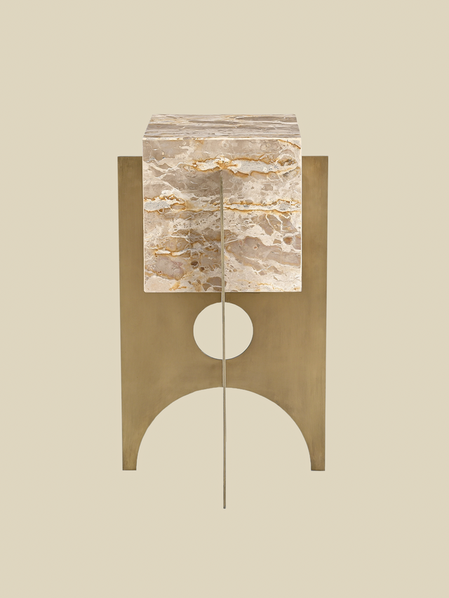 Aurex Marble Top Side Table