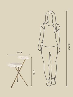 Zephyr Italian Marble Side Table