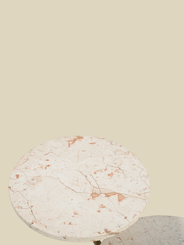 Zephyr Marble Top Side Table