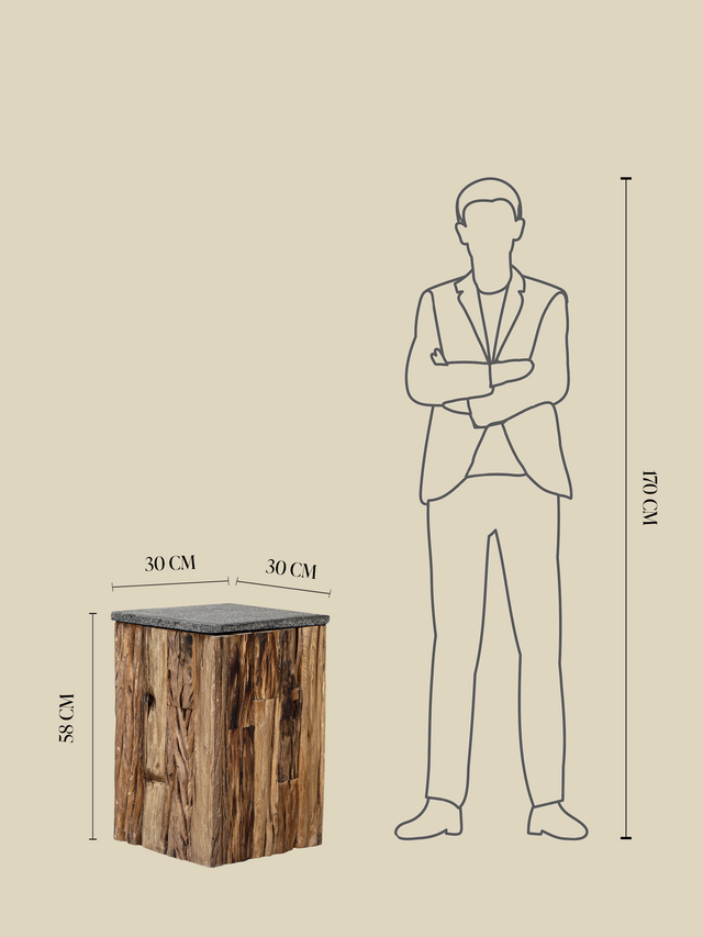 Hart Reclaimed Wood Side Table