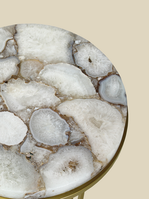 Emma Pearl Agate Side Table