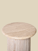 Solace Travertine Side Table