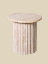 Solace Travertine Side Table