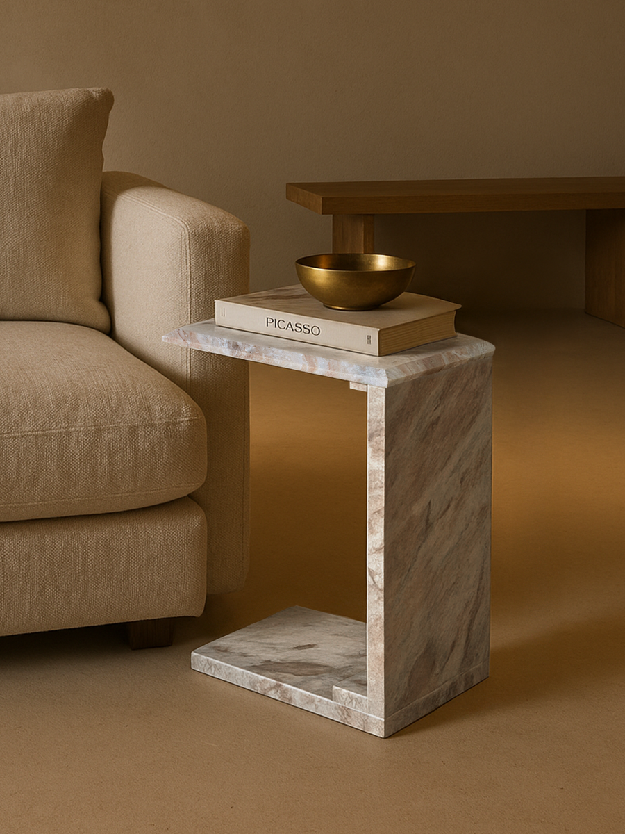 Aster Toronto Marble Side Table