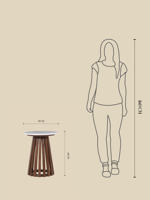 Livia Marble Side Table