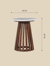Livia Marble Side Table