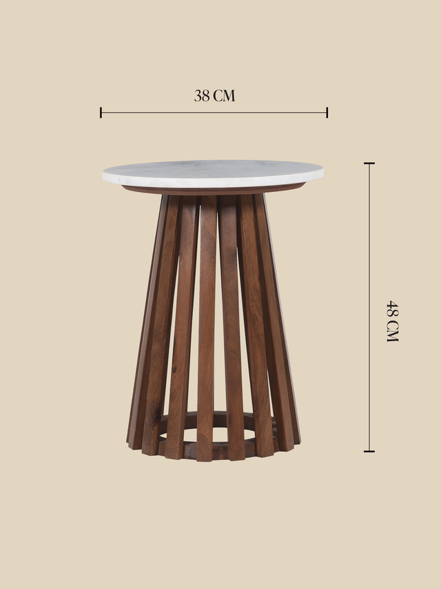 Livia Marble Side Table