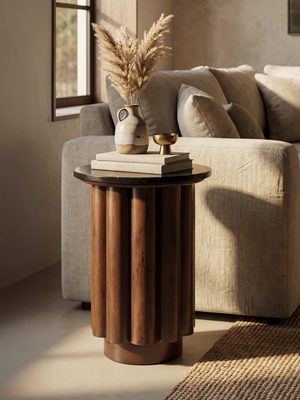 Shawn Black Marble Side Table