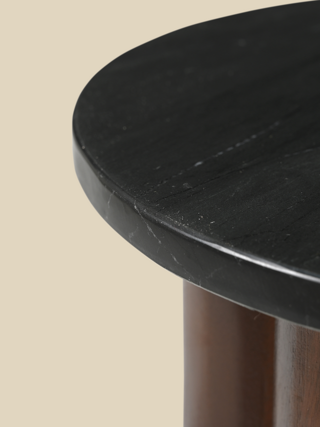 Shawn Black Marble Side Table