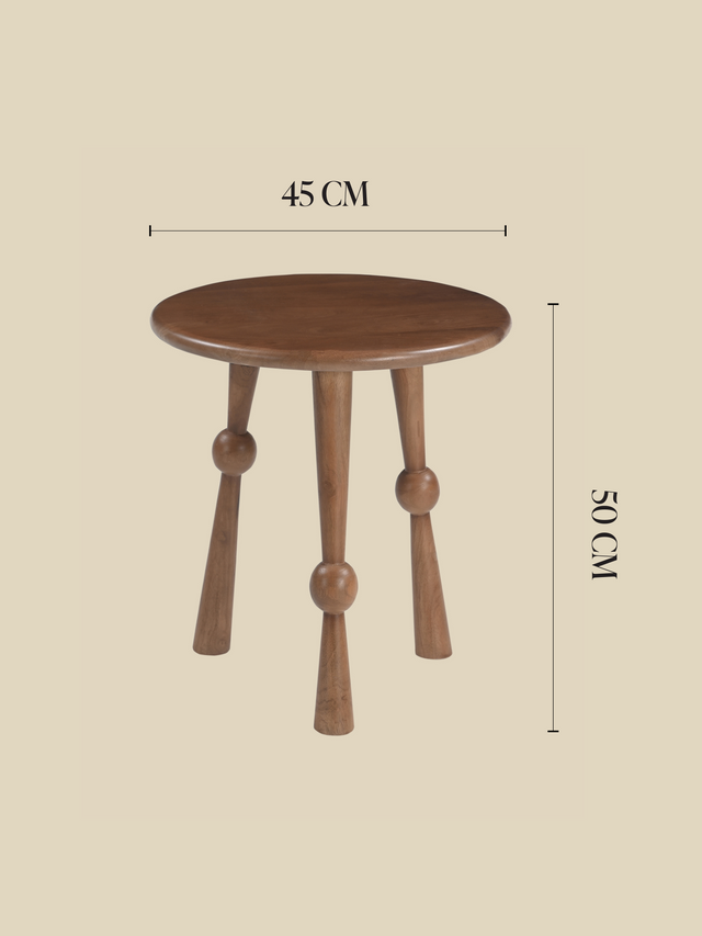 Rodney Mango Wood Side Table