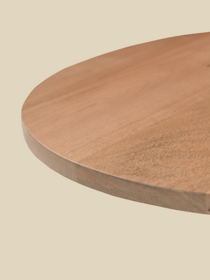 Lydia Mango Wood Sculptural Side Table - Light Wood