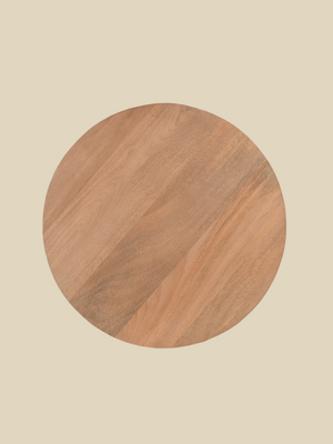 Lydia Mango Wood Sculptural Side Table - Light Wood