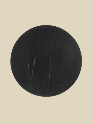 Lydia Mango Wood Sculptural Side Table - Black