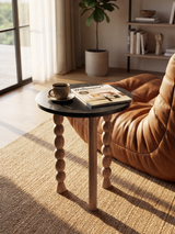 Elildh Mango Wood Glam Side Table