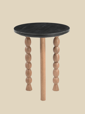 Elildh Mango Wood Glam Side Table