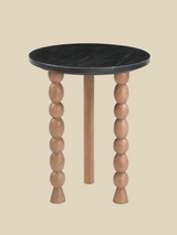 Elildh Mango Wood Glam Side Table
