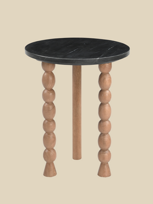 Elildh Mango Wood Glam Side Table