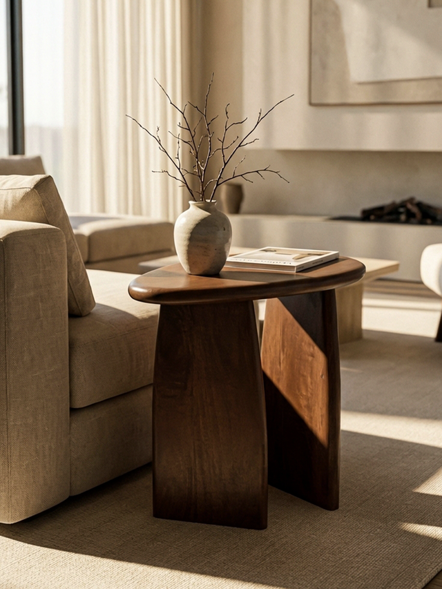 Callan Mango Wood Side Table