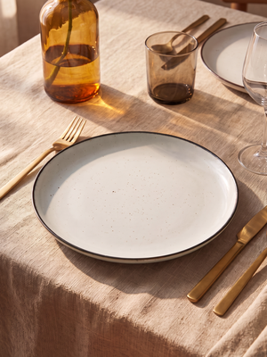 Isolde White Porcelain Dinner Plates - Set of 6