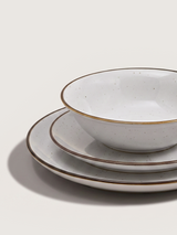 Isolde White Porcelain Dinner Plates - Set of 6