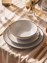 Isolde White Porcelain Serving Bowls - Set of 2