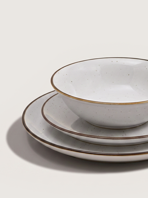 Isolde White Porcelain Serving Bowls - Set of 2