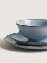 Cassia Blue Porcelain Dinner Plates - Set of 6