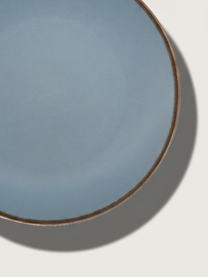 Cassia Blue Porcelain Dinner Plates - Set of 6