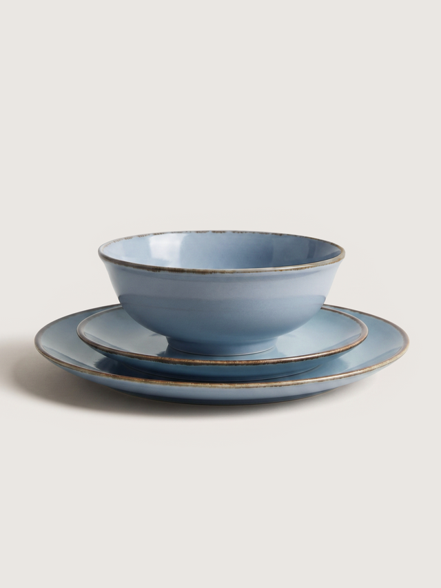 Cassia Blue Porcelain Side Plates - Set of 6