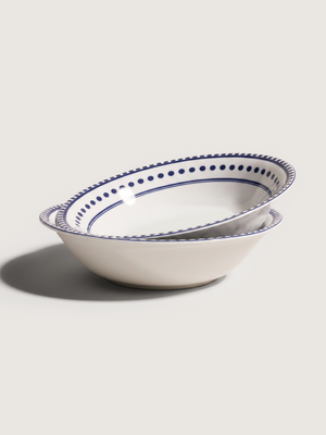 Silvane Porcelain Serving Bowls - Set of 2