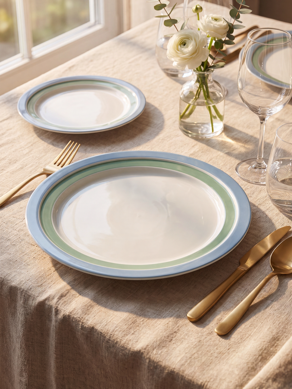 Valentina Porcelain Dinner Plates - Set of 6