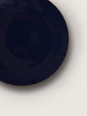 Linden Navy Stoneware Side Plates - Set of 6