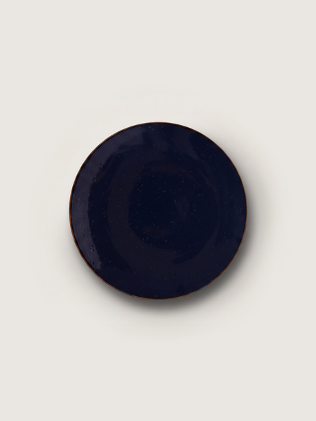 Linden Navy Stoneware Side Plates - Set of 6