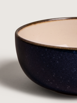 Linden Navy Stoneware Serving Bowls - Set of 2