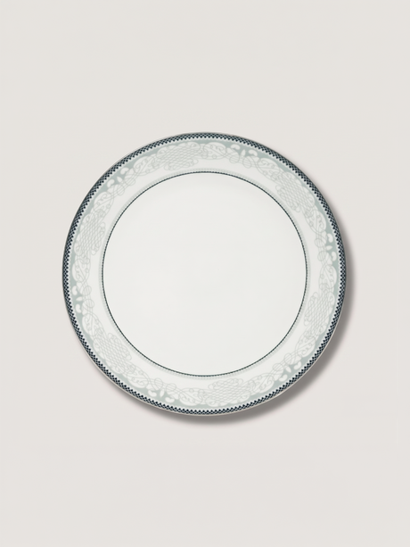Leonora White Porcelain Dinner Plates - Set of 6
